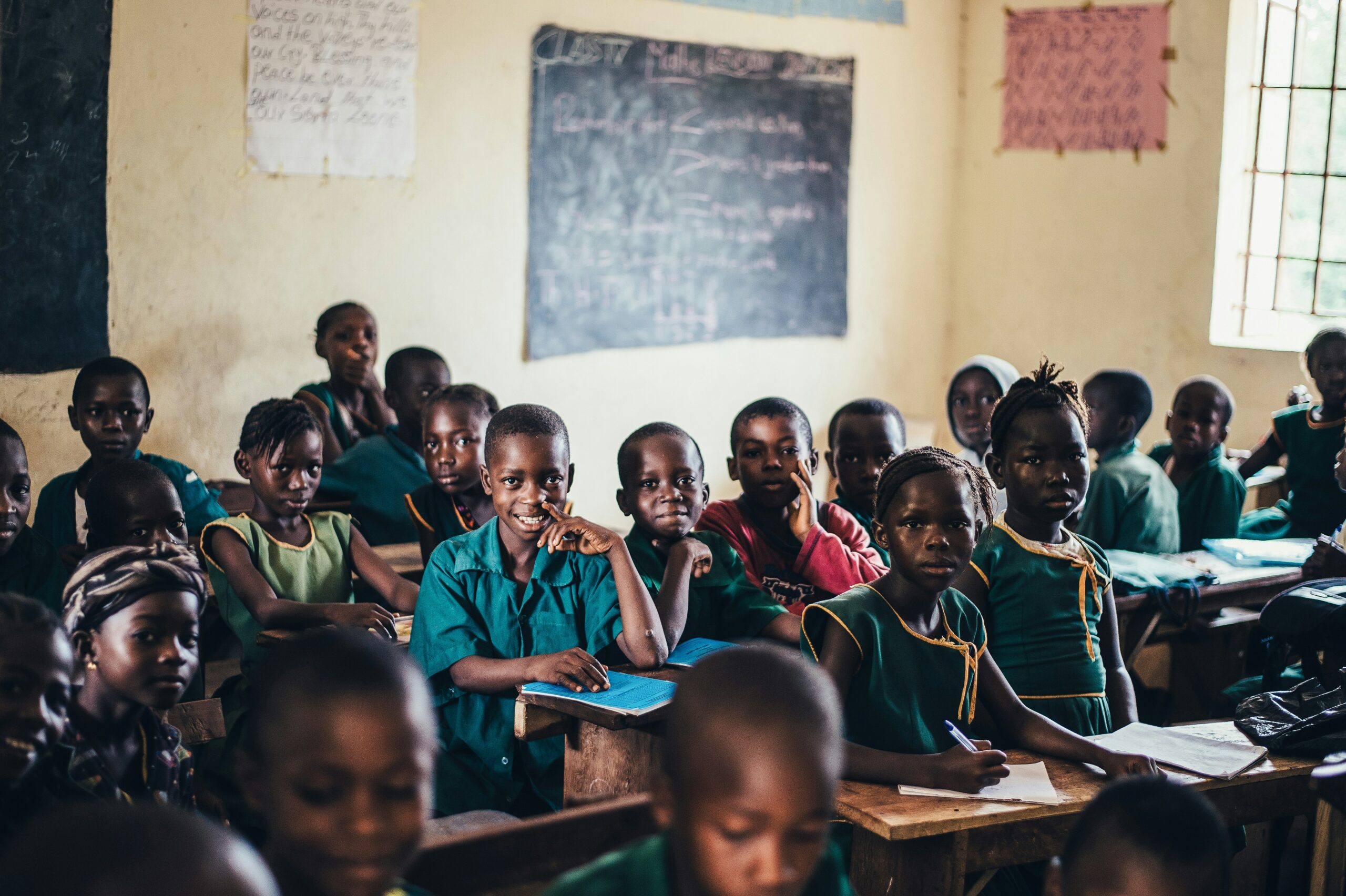 School in Sierra Leone, following the Ebola outbreak, supported by World Vision